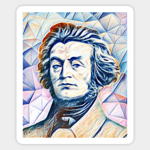 Adam Mickiewicz Portrait | Adam Mickiewicz Artwork 12 Sticker by JustLit